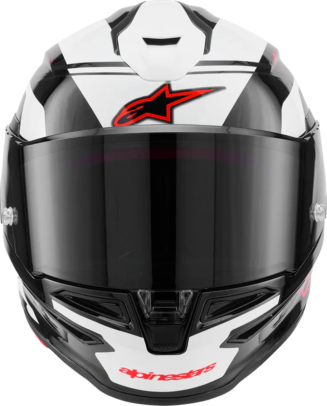 Alpinestars Supertech R7 Helmet - Small, Gloss Black/White/Red, Model 8203426-1353-S