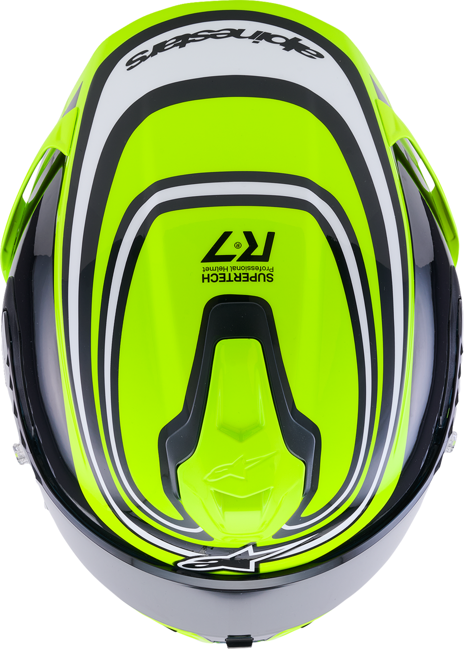 Alpinestars Supertech R7 Zeal Helmet 2XL – High-Performance Carbon Composite Racing Helmet with Advanced Aerodynamics and Impact Protection