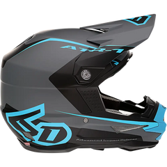 6D HELMETS ATR-1 Helmet - Stealth - Cyan - Small 10-4625