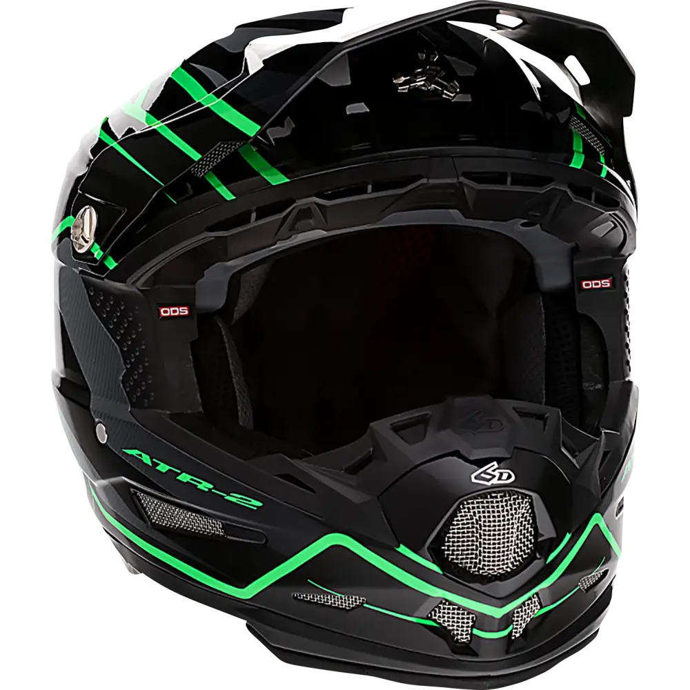 6D HELMETS ATR-2 Helmet - Phase - Black/Green - 2XL 12-2849