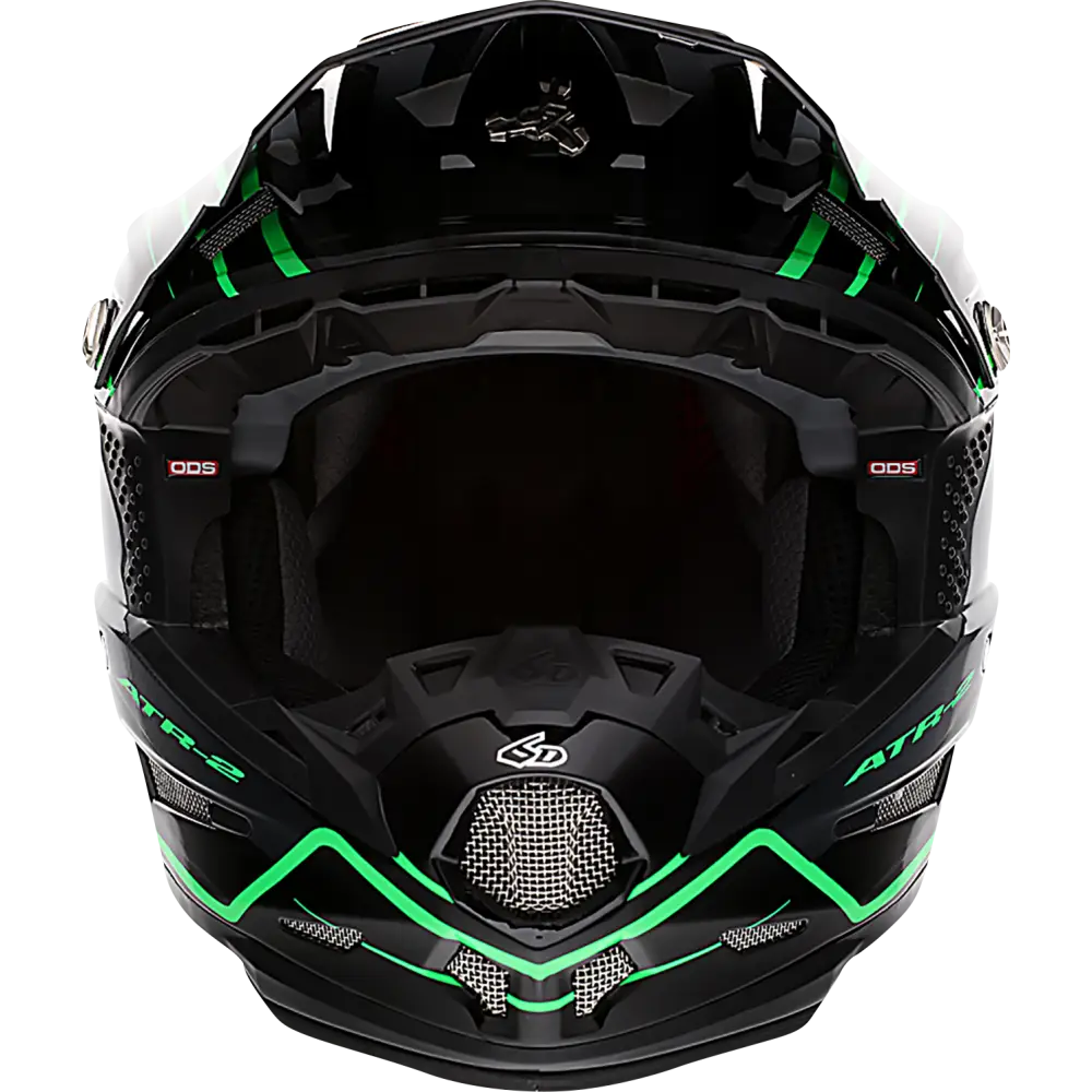 6D HELMETS ATR-2 Helmet - Phase - Black/Green - 2XL 12-2849