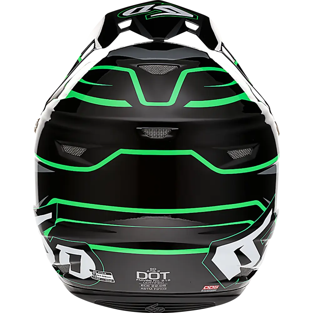 6D HELMETS ATR-2 Helmet - Phase - Black/Green - 2XL 12-2849