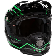 6D HELMETS ATR-2 Helmet - Phase - Black/Green - Medium 12-2846