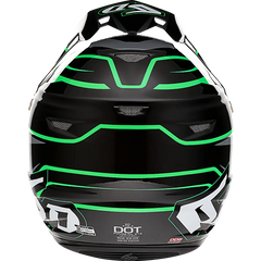 6D HELMETS ATR-2 Helmet - Phase - Black/Green - XS 12-2844