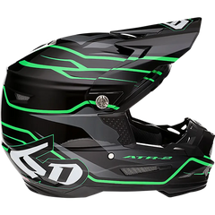 6D HELMETS ATR-2 Helmet - Phase - Black/Green - XS 12-2844