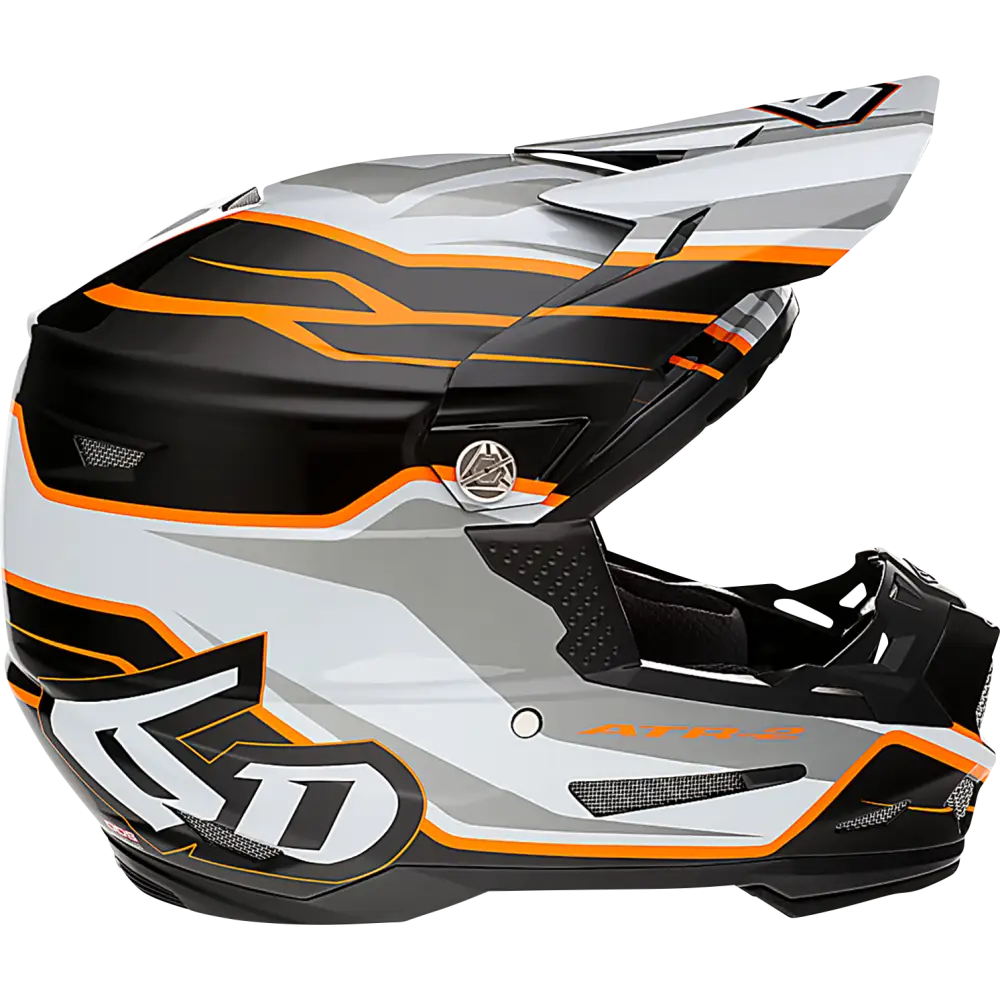 6D HELMETS ATR-2 Helmet - Phase - White/Orange - Medium 12-2826
