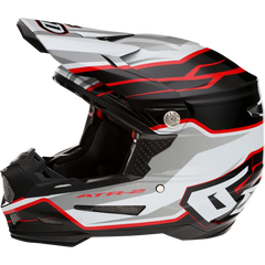 6D HELMETS ATR-2 Helmet - Phase - White/Red - Large 12-2837