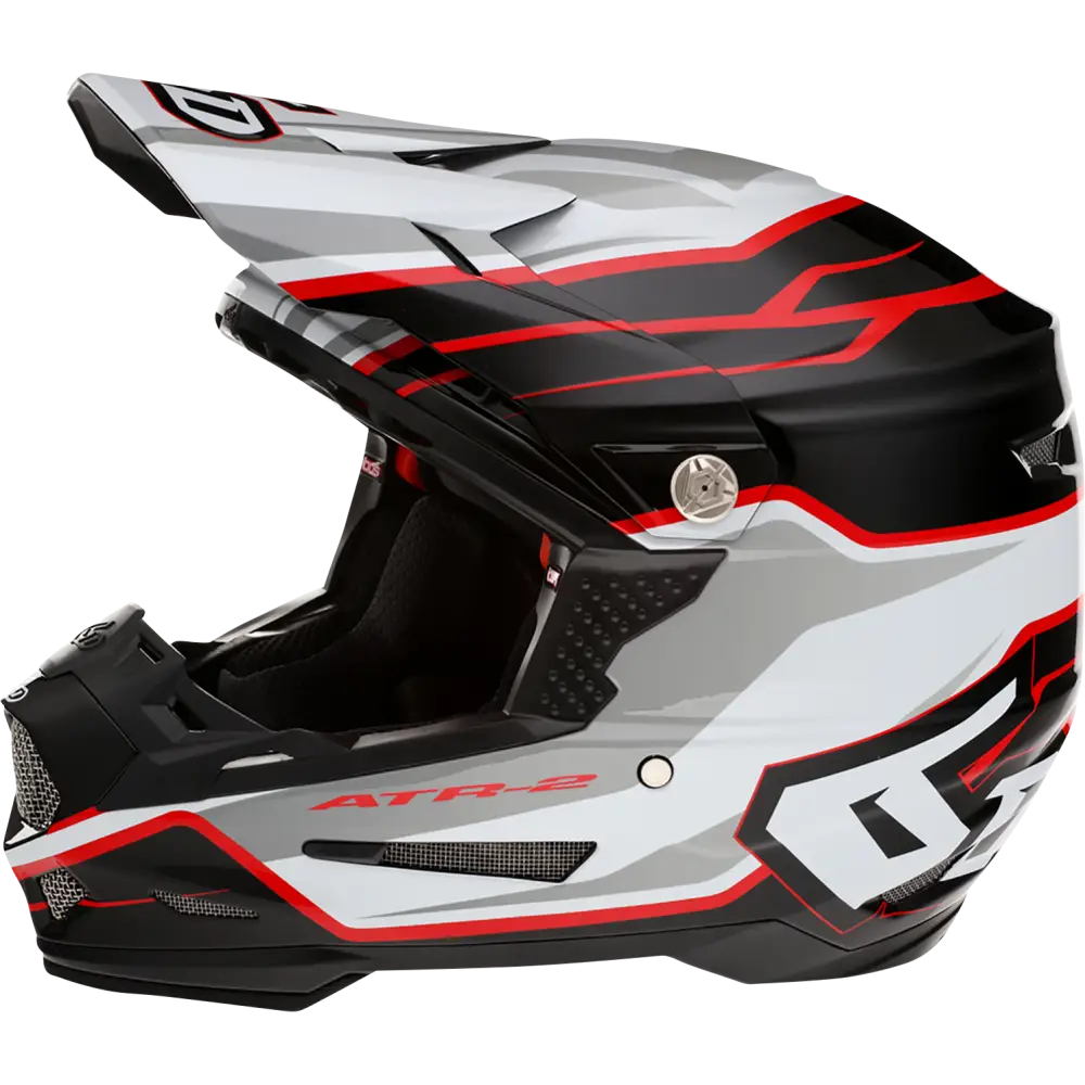 6D HELMETS ATR-2 Helmet - Phase - White/Red - XS 12-2834