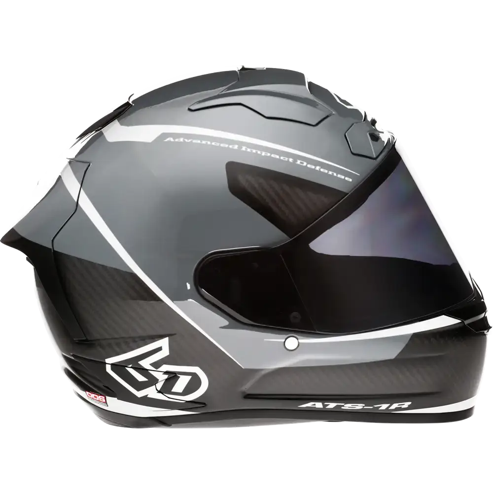 6D HELMETS ATS-1R Helmet - Alpha - Silver - Small 30-0585