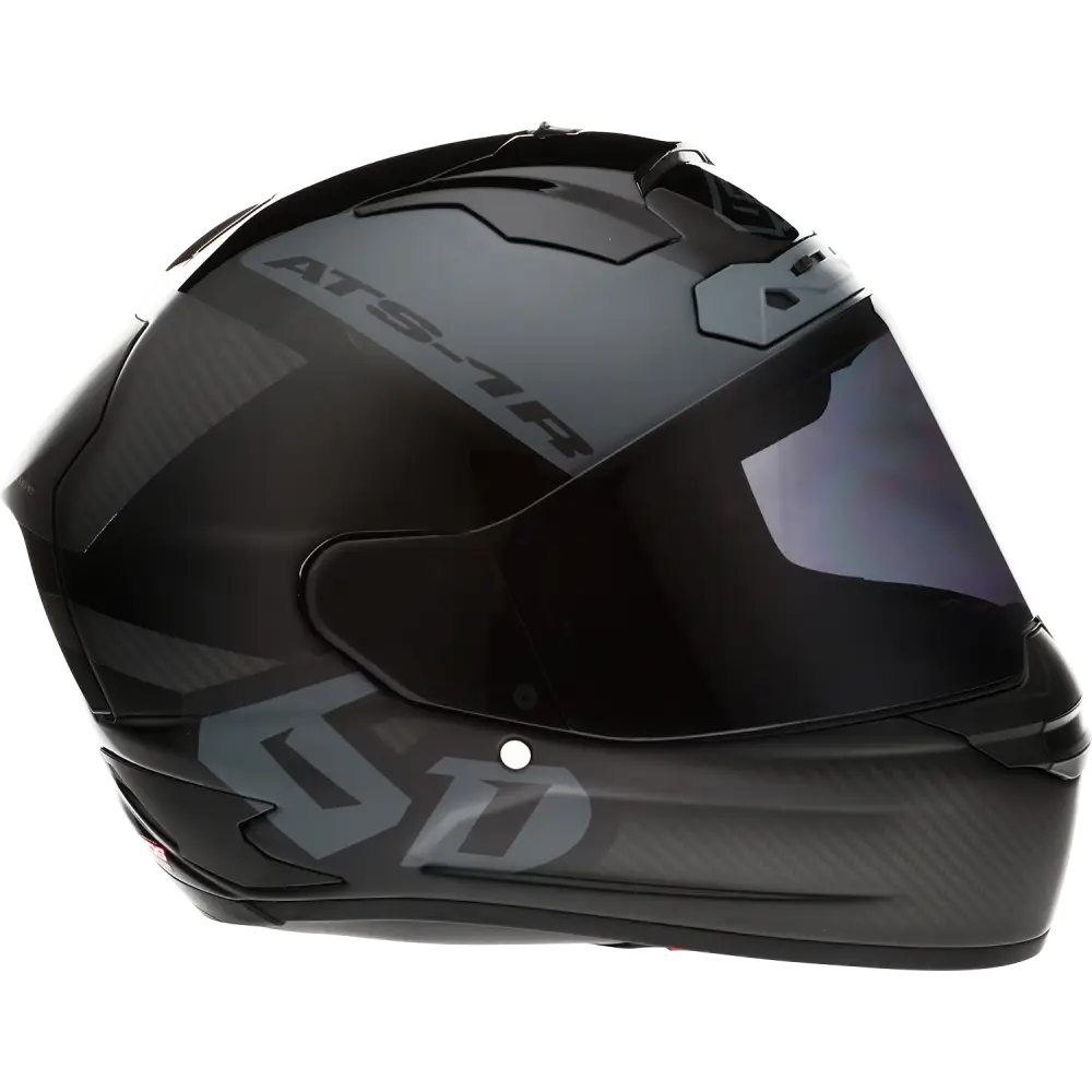 6D HELMETS ATS-1R Helmet - Wyman - Black/Gray - Engine Covers