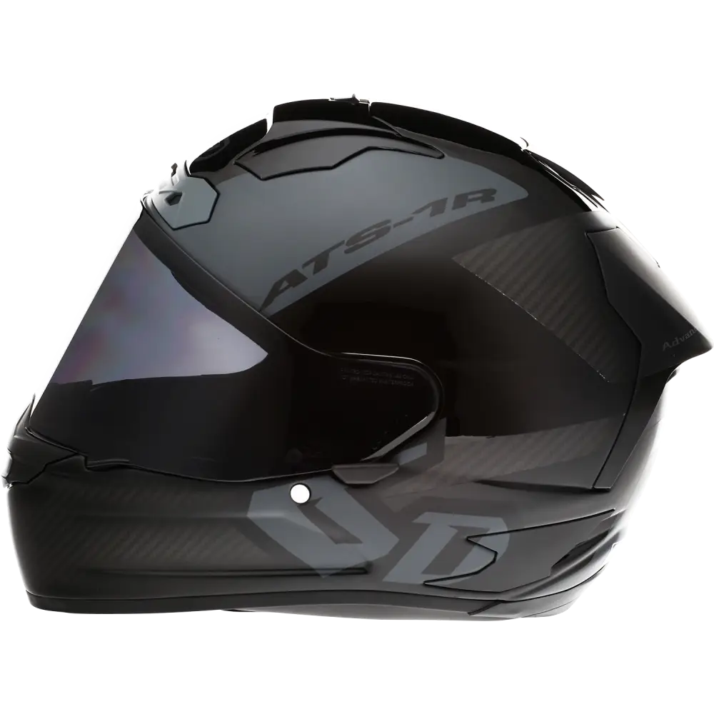 6D HELMETS ATS-1R Helmet - Wyman - Black/Gray - Engine Covers