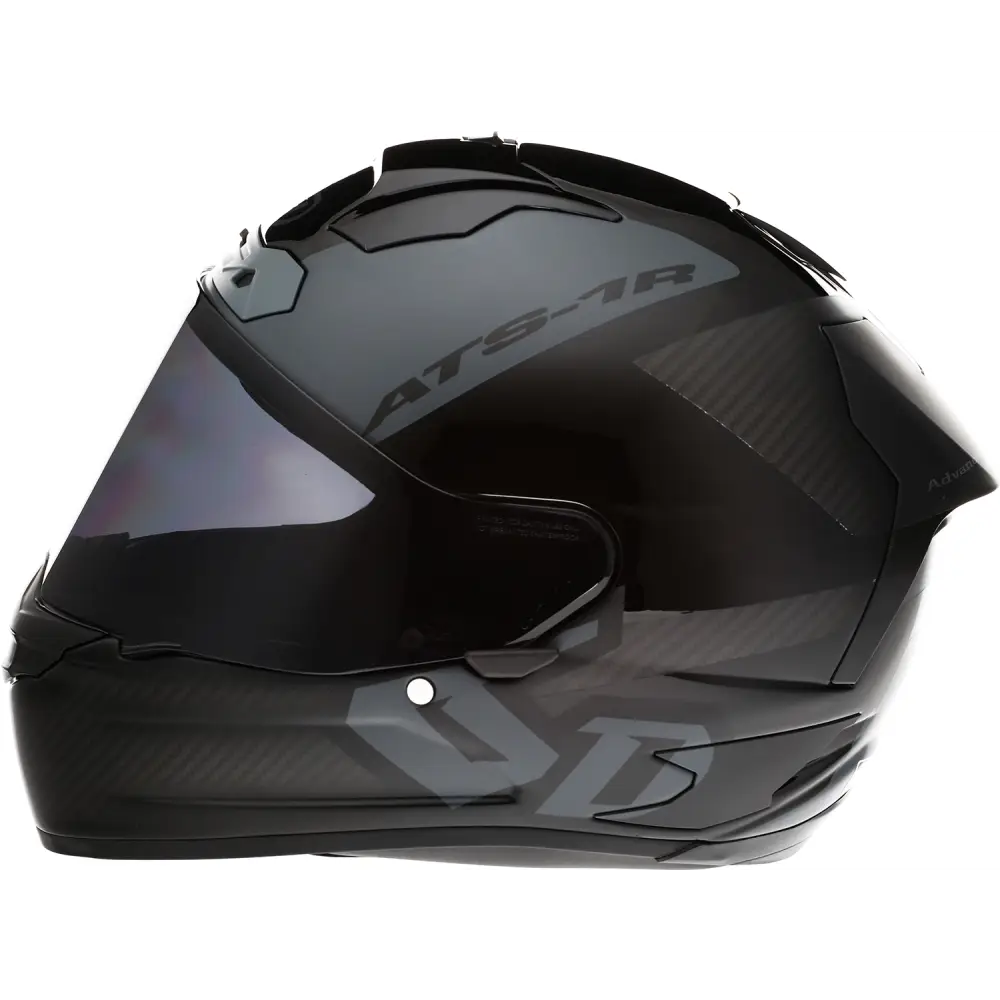 6D HELMETS ATS-1R Helmet - Wyman - Black/Gray - Engine Covers