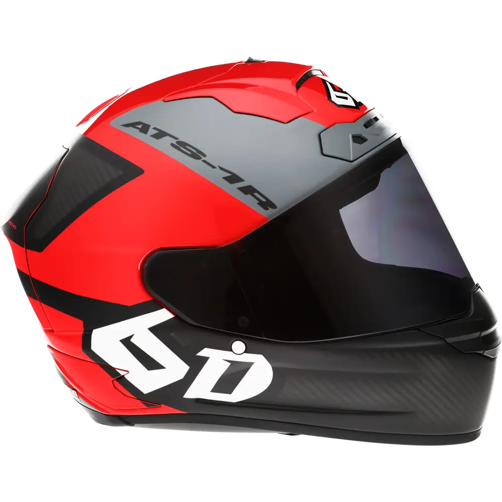 6D HELMETS ATS-1R Helmet - Wyman - Red/Gray - Medium 30-0736