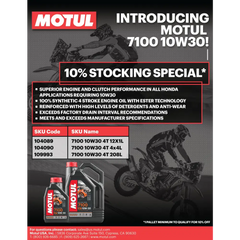 7100 Oil 4t 10w30 4l 4/Case