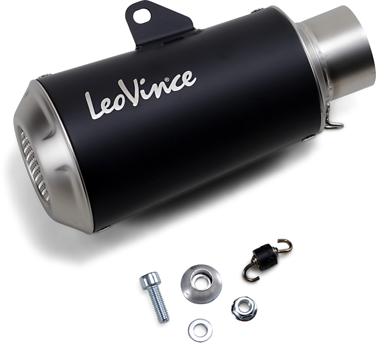 LEOVINCE 54mm Universal LV-10 Slip-On Muffler - Black Edition 9746BU