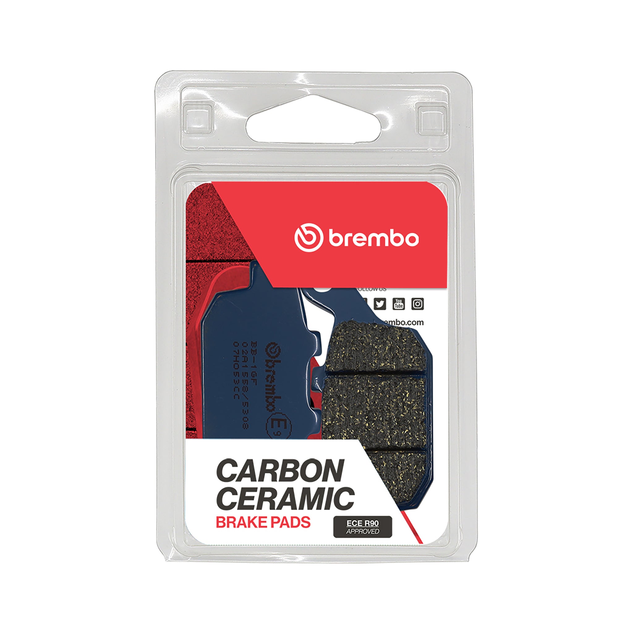 Brembo 07HO53CC Prime CC Organic Motorcycle Brake Pads