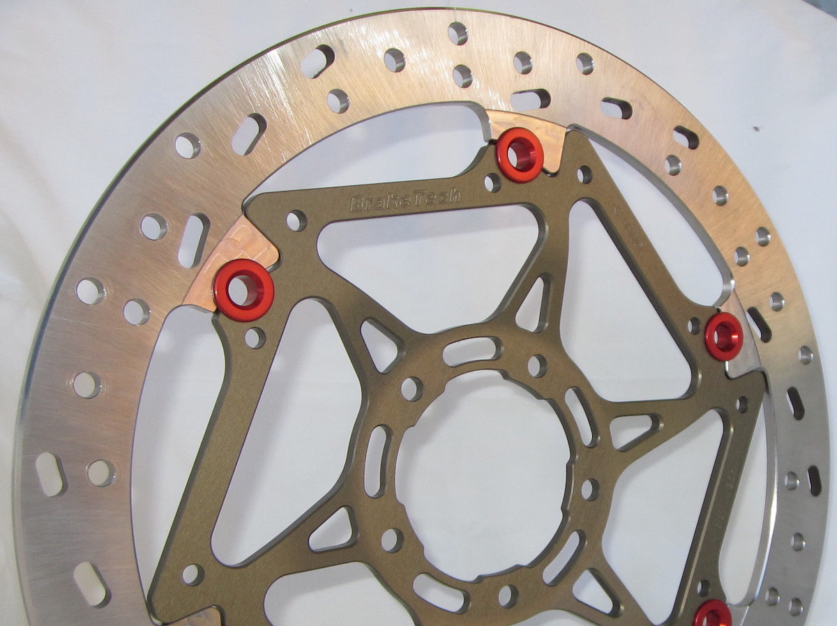 BrakeTech AXIS Race-Spec 330mm x 6mm Superbike Race Rotors (Pair) Aprilia RSV4 2021-2025 - Part #BTR-A2