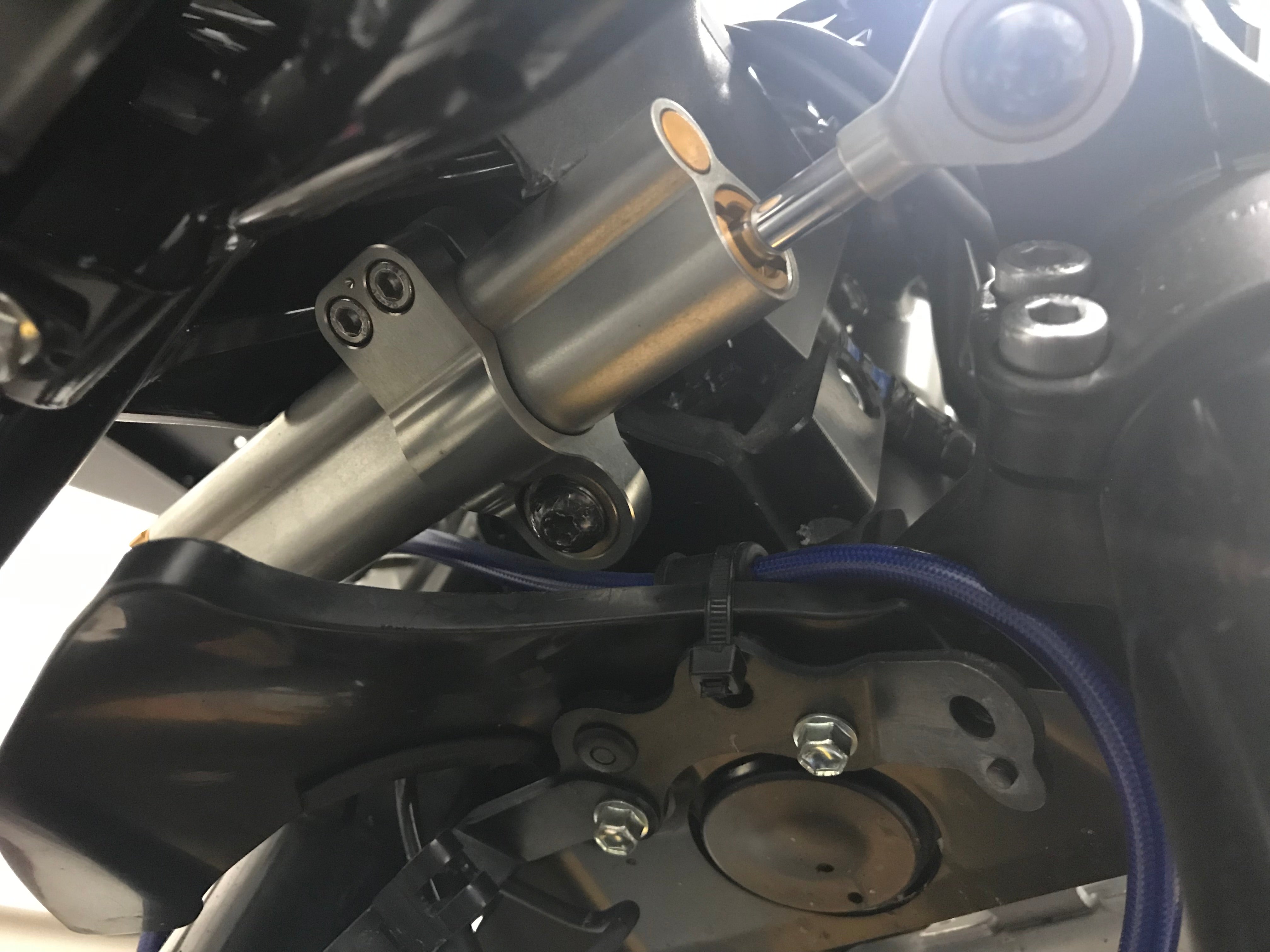 Graves Motorsports Yamaha R7 WORKS Steering Damper Mount