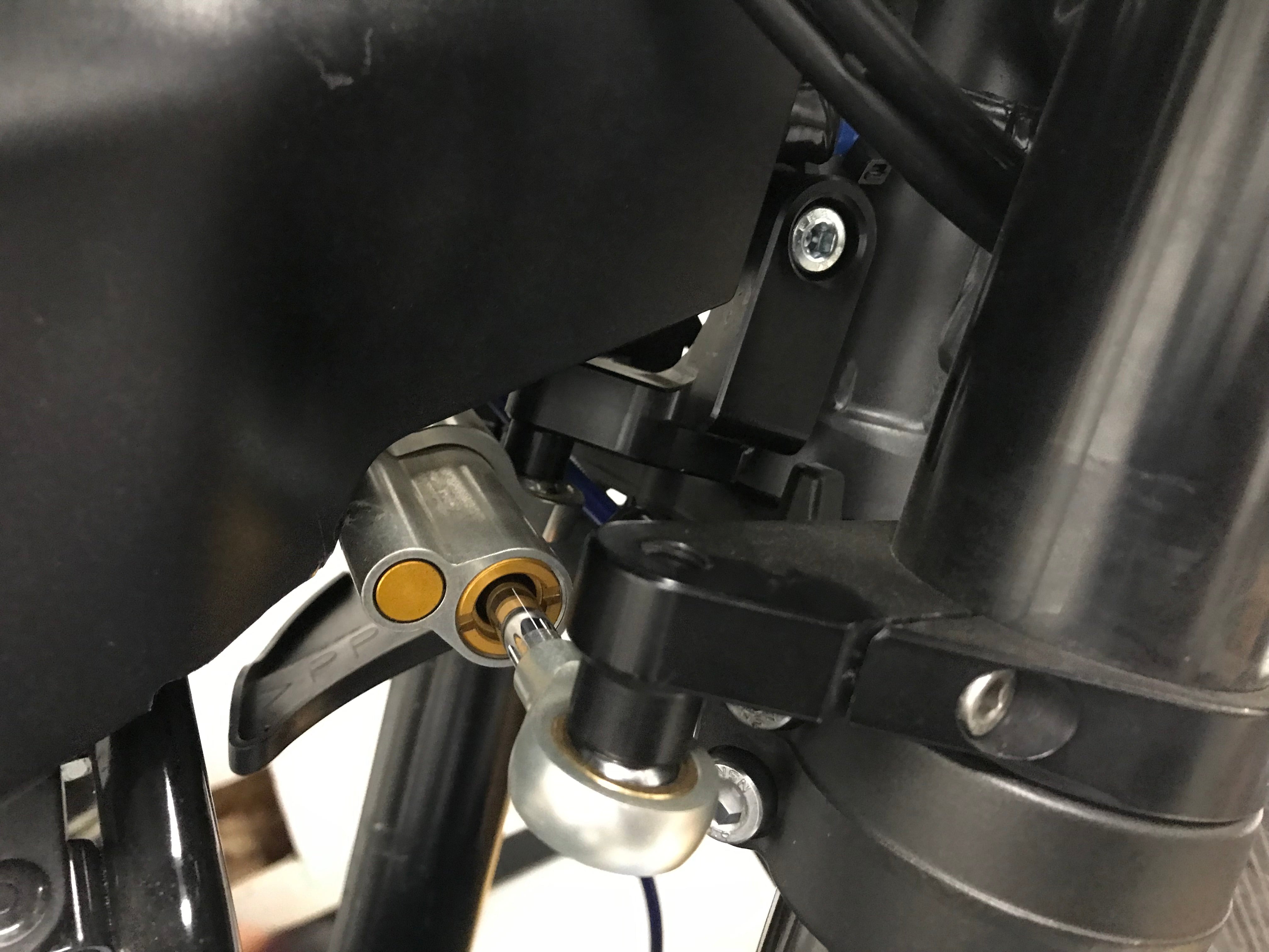 Graves Motorsports Yamaha R7 WORKS Steering Damper Mount