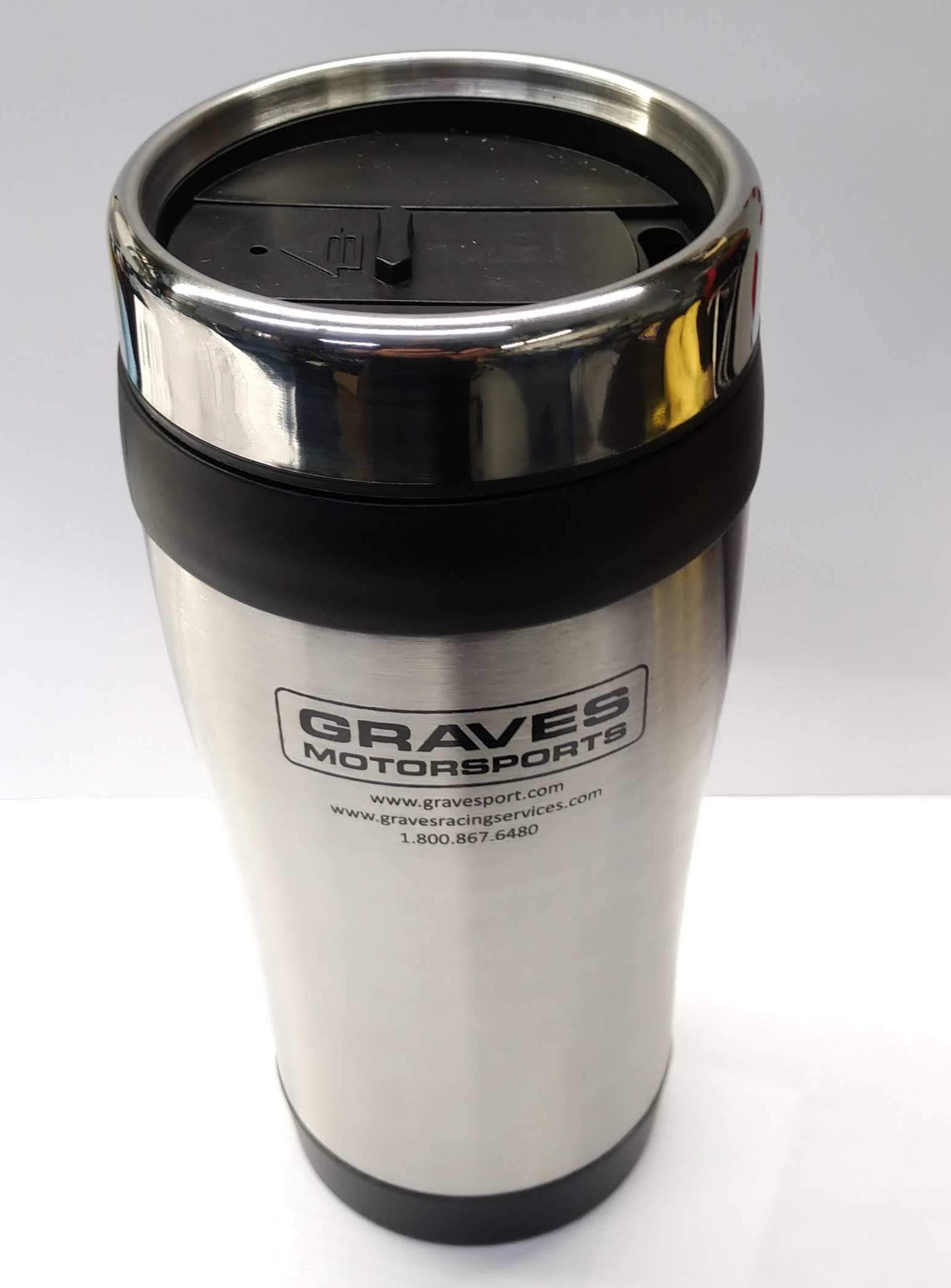 Graves Motorsports Travel Tumbler