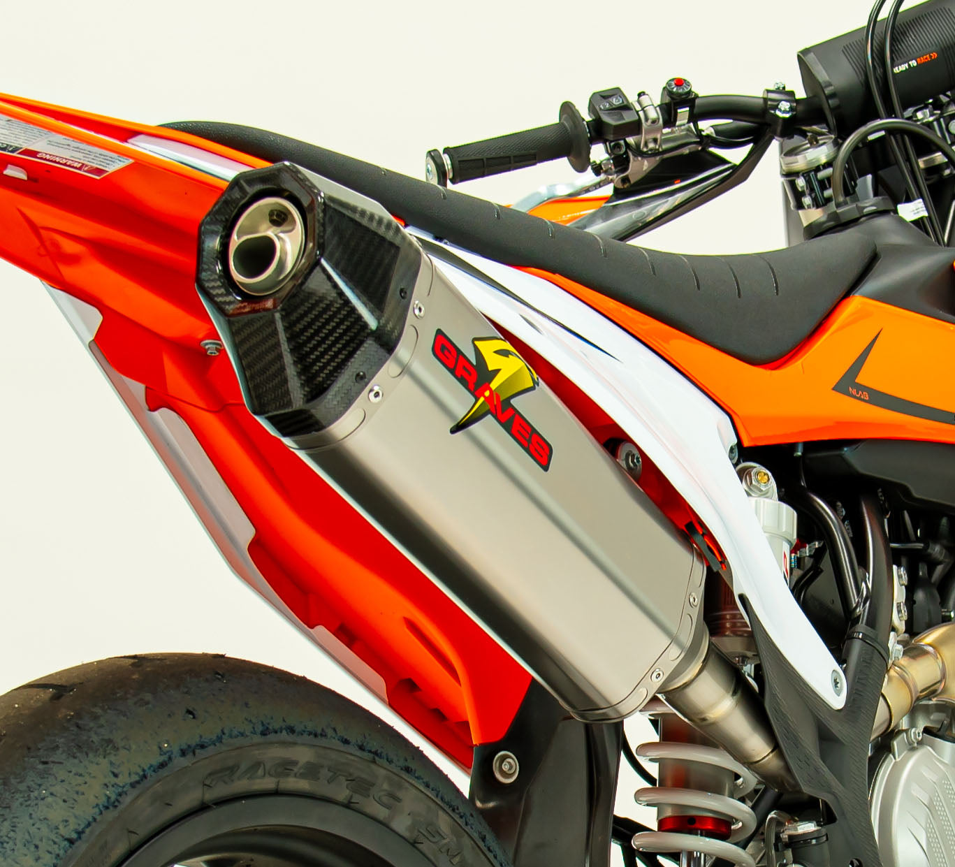 KTM - Husqvarna - Gas Gas Titanium Slip-on Exhaust - Carbon End Cap