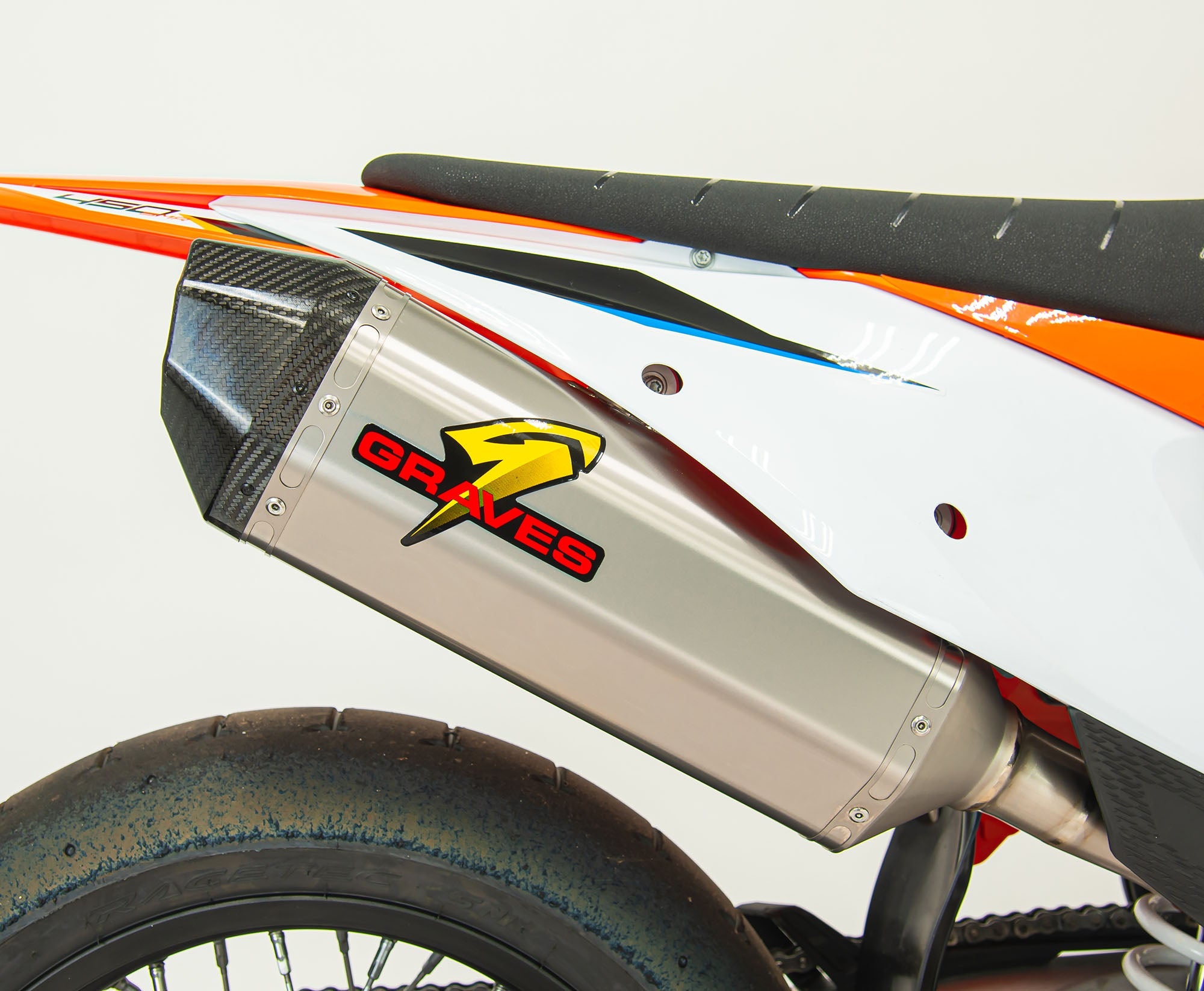 KTM - Husqvarna - Gas Gas Titanium Slip-on Exhaust - Carbon End Cap