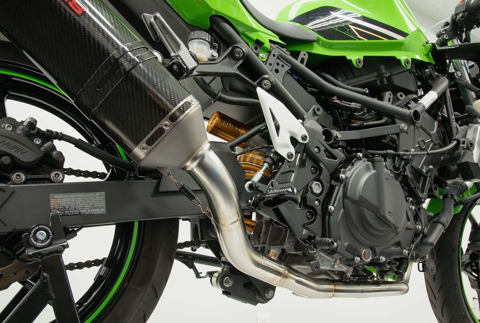 Graves Motorsports Kawasaki Ninja EX400 WORKS2 Full Exhaust System