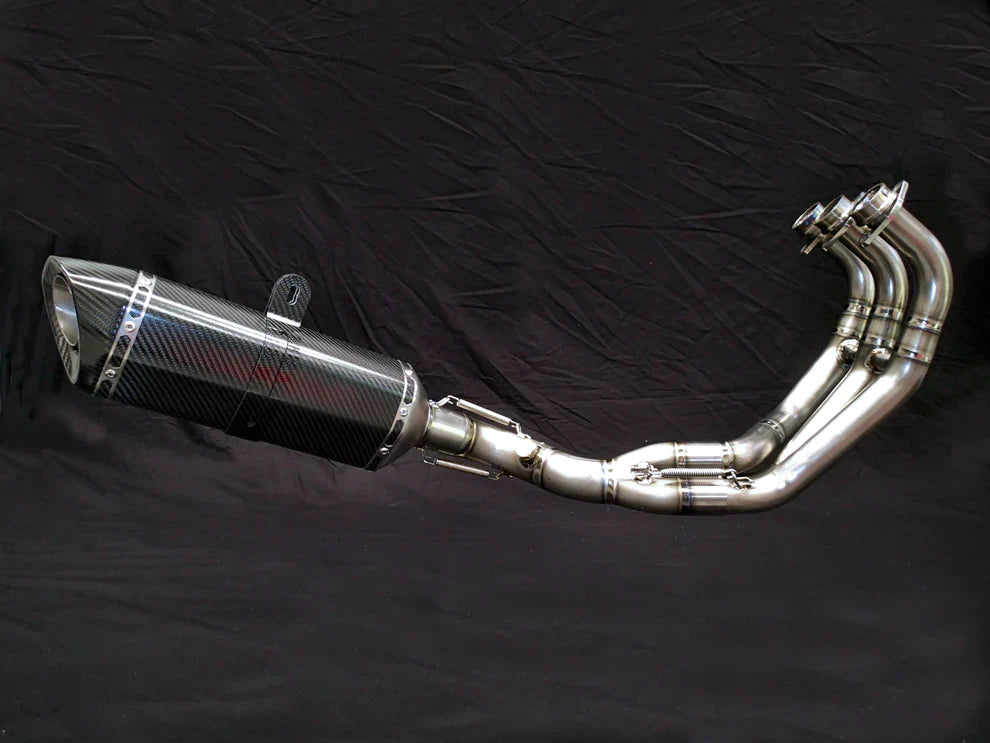 Vandemon Performance Yamaha MT09 FZ09 XSR900 Titanium Exhaust & Carbon Fiber Muffler 2014-2020