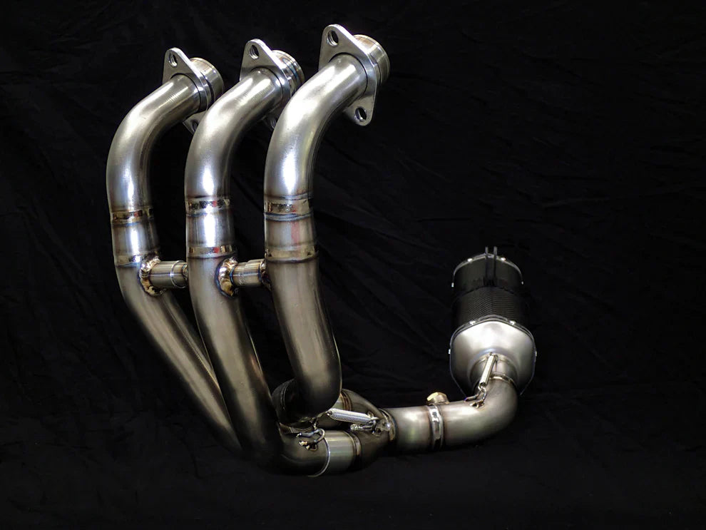 Vandemon Performance Yamaha MT09 FZ09 XSR900 Titanium Exhaust & Carbon Fiber Muffler 2014-2020