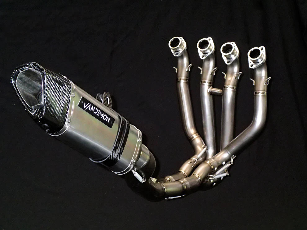 Vandemon Performance Kawasaki ZX10R & ZX10RR Titanium Exhaust & Carbon Fiber Muffler