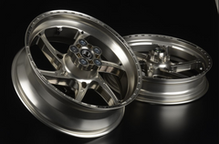 OZ Racing - GASS Aluminum 6 Spoke SET - Titanium Color - Aprilia