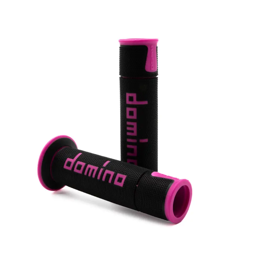 A450 Road Racing Grips Black/Fuchsia Pair