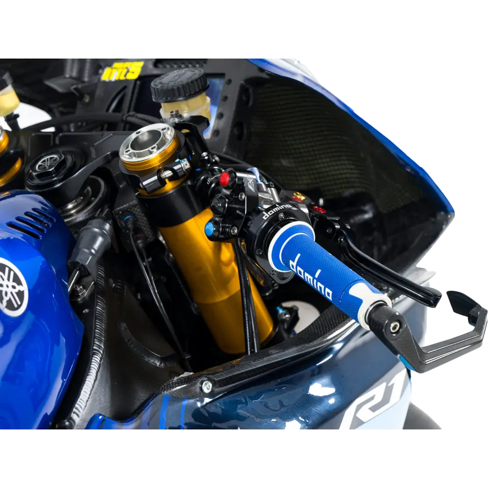 A450 Road Racing Grips Blue/White Pair