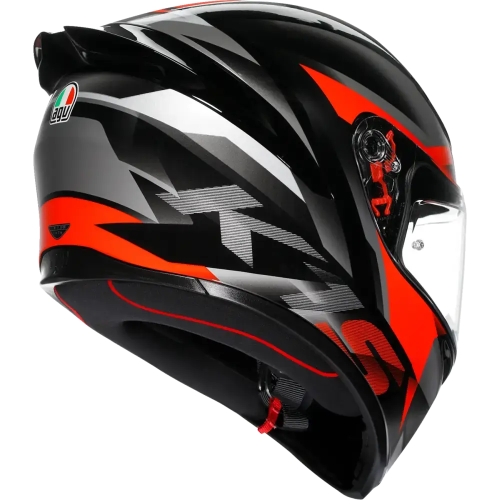AGV K1 S Helmet - Fastlap - Black/Gray/Red - Small 2118394003-064-S