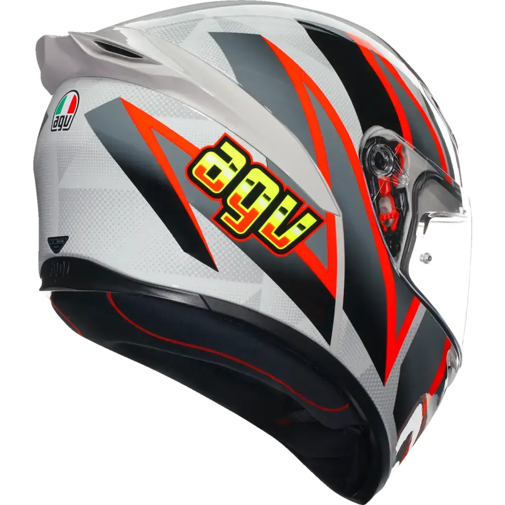 AGV K1 S Helmet - Blipper - Gray/Red - Small 2118394003030S