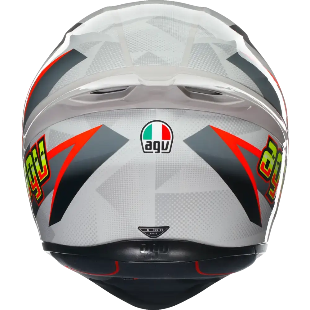 AGV K1 S Helmet - Blipper - Gray/Red - Small 2118394003030S