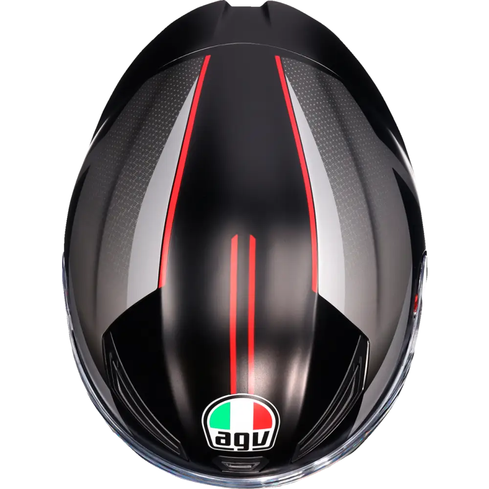 AGV K1 S Helmet - Lap - Matte Black/Gray/Red