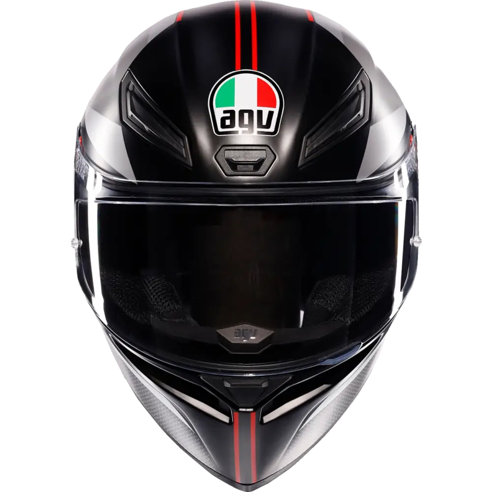 AGV K1 S Helmet - Lap - Matte Black/Gray/Red