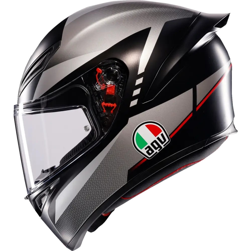 AGV K1 S Helmet - Lap - Matte Black/Gray/Red