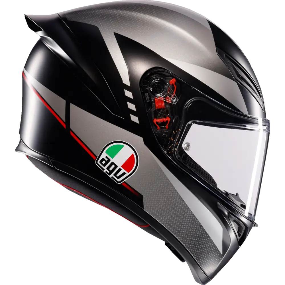 AGV K1 S Helmet - Lap - Matte Black/Gray/Red - Large 2118394003-034-L