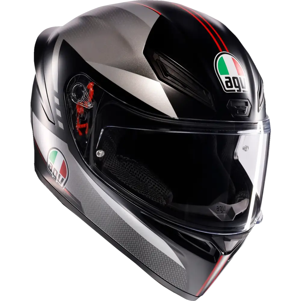 AGV K1 S Helmet - Lap - Matte Black/Gray/Red - Medium 2118394003-034-M