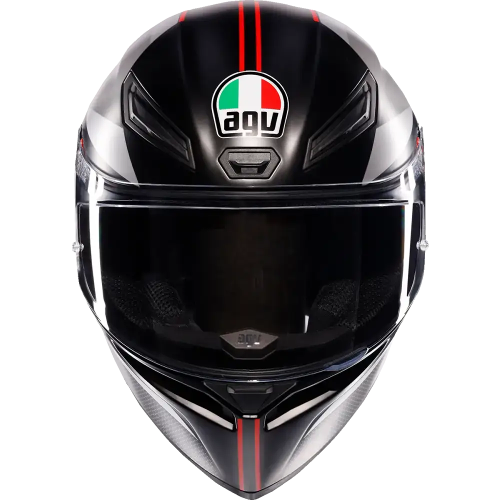 AGV K1 S Helmet - Lap - Matte Black/Gray/Red - Small 2118394003-034-S