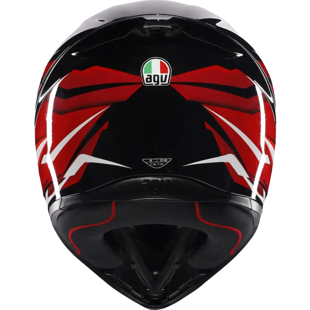 AGV K1 S Helmet - Lion - Black/Red/White - Small 2118394003-035-S