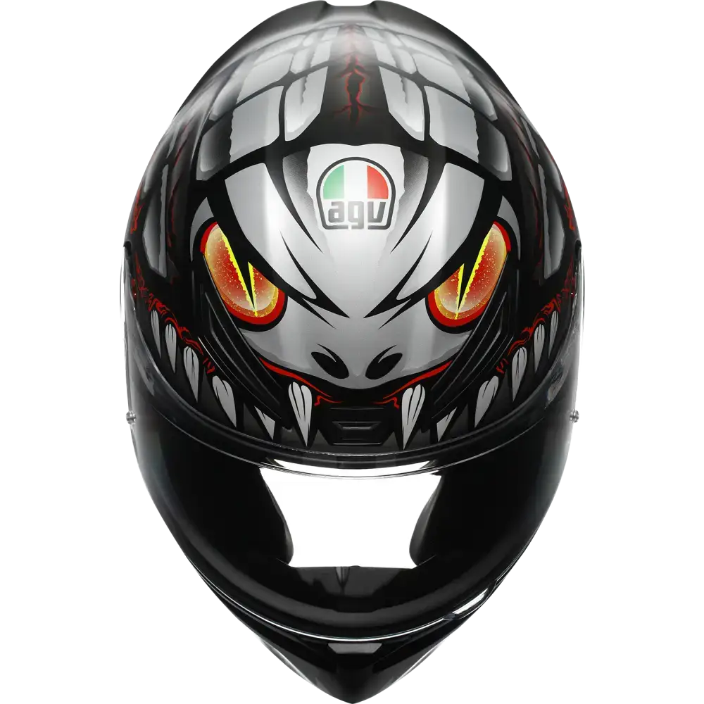 AGV K1 S Helmet - Lyzard - Matte Black/Gray/Red - Small 2118394003-044-S