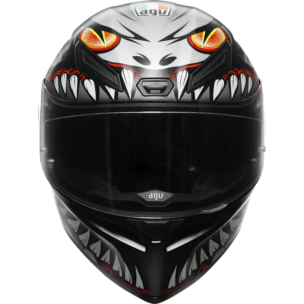 AGV K1 S Helmet - Lyzard - Matte Black/Gray/Red - Small 2118394003-044-S
