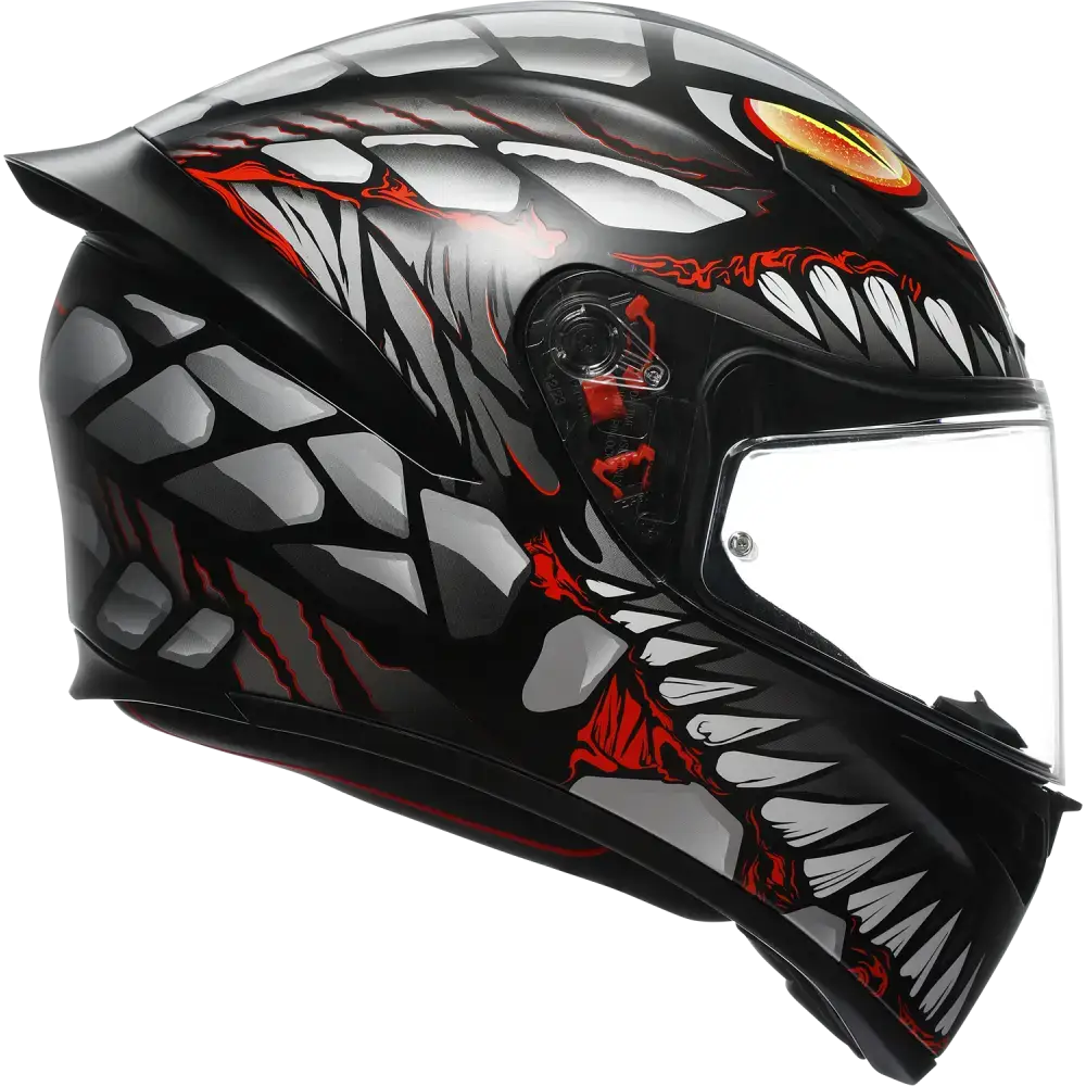 AGV K1 S Helmet - Lyzard - Matte Black/Gray/Red - Small 2118394003-044-S