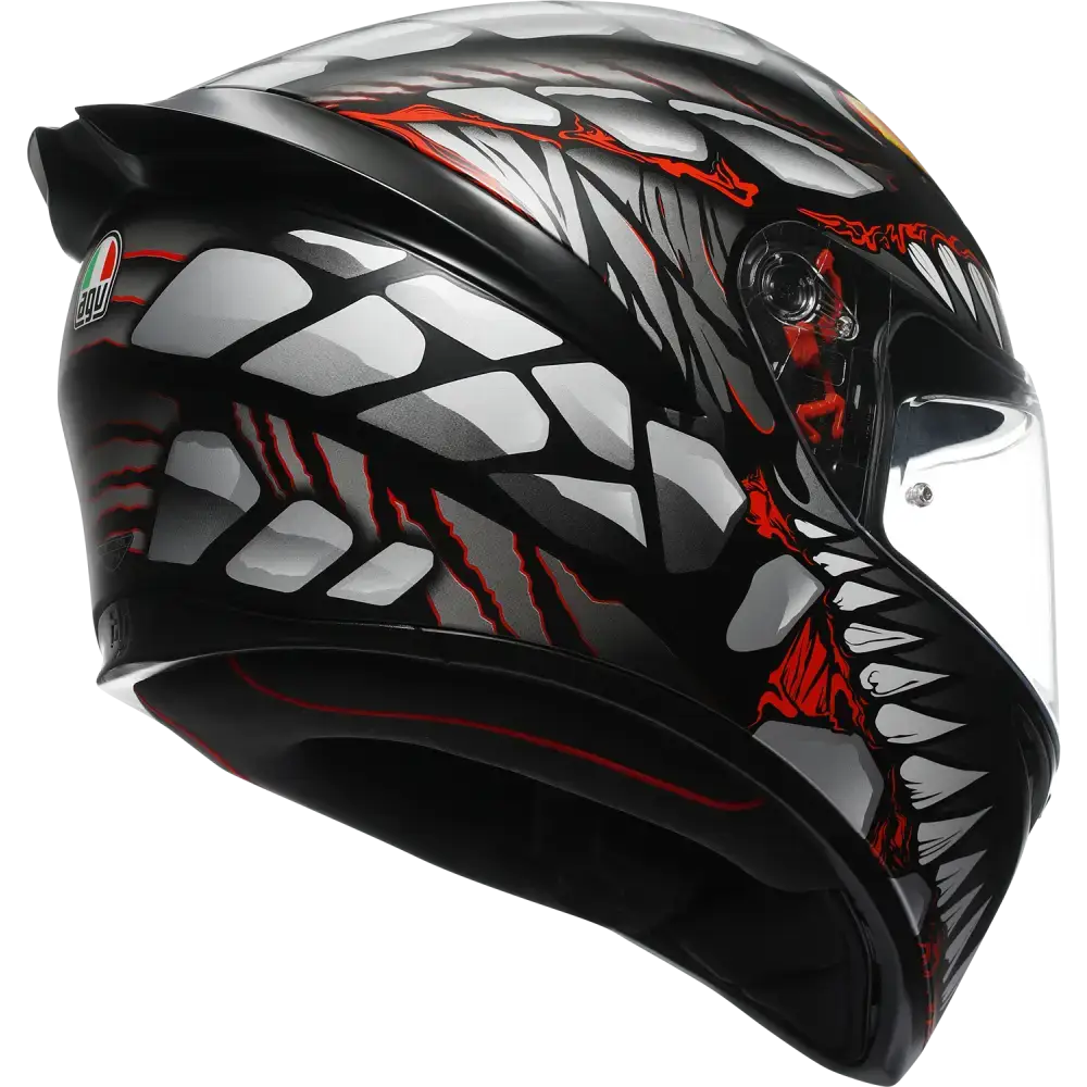 AGV K1 S Helmet - Lyzard - Matte Black/Gray/Red - Small 2118394003-044-S