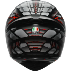 AGV K1 S Helmet - Lyzard - Matte Black/Gray/Red - Small 2118394003-044-S