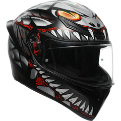 AGV K1 S Helmet - Lyzard - Matte Black/Gray/Red - Small 2118394003-044-S