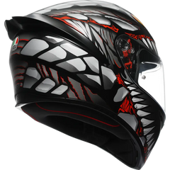AGV K1 S Helmet - Lyzard - Matte Black/Gray/Red - Small 2118394003-044-S